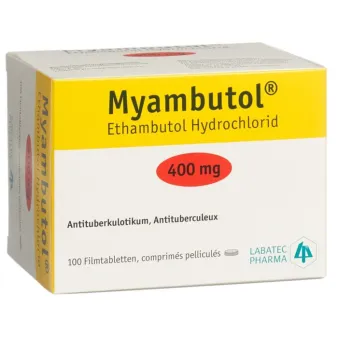 Этамбутол Миамбутол ФРАНЦИЯ Myambutol табл. 400мг №100